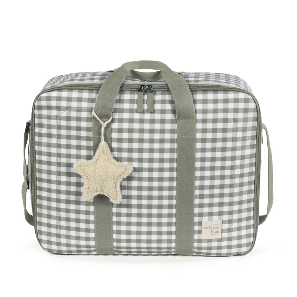 Walking Mum. I Love Vichy Baby Changing Bag, Short Handles for Attachment to Pram, Black, 31 x 17 x 12 cm Walking Mum. I Love Vichy Baby Changing Bag, Short Handles for Attachment to Pram, Black, 31 x 17 x 12 cm