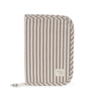 BIRTH BOOK COVER PRALINÉ STRIPS MOKA