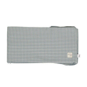 TOUR DE LIT 120X60 CM PRALINÉ VICHY/RAYURES MATCHA