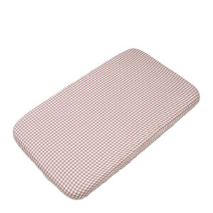 DRAP-HOUSSE POUR BERCEAU 120X60 CM PRALINÉ VICHY MOKA