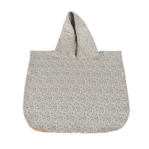  TOWEL PONCHO FLOWERS T/U