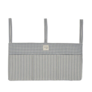 ORGANISATEUR DE BERCEAU PRALINÉ VICHY/RAYURES MATCHA